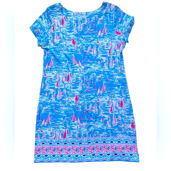 Lilly Pulitzer Sophiletta UPF 50+ Short Sleeve Dress Boatylicious XL - Picture 11 of 13